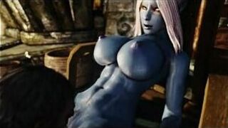 Темный эльф секс в скайриме - порно видео